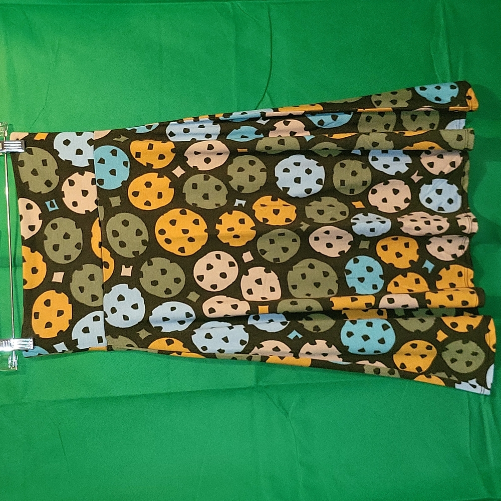 Lularoe large dot printed Azure skirt size XS